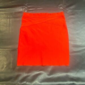 Forever 21 red mini skirt stretch large